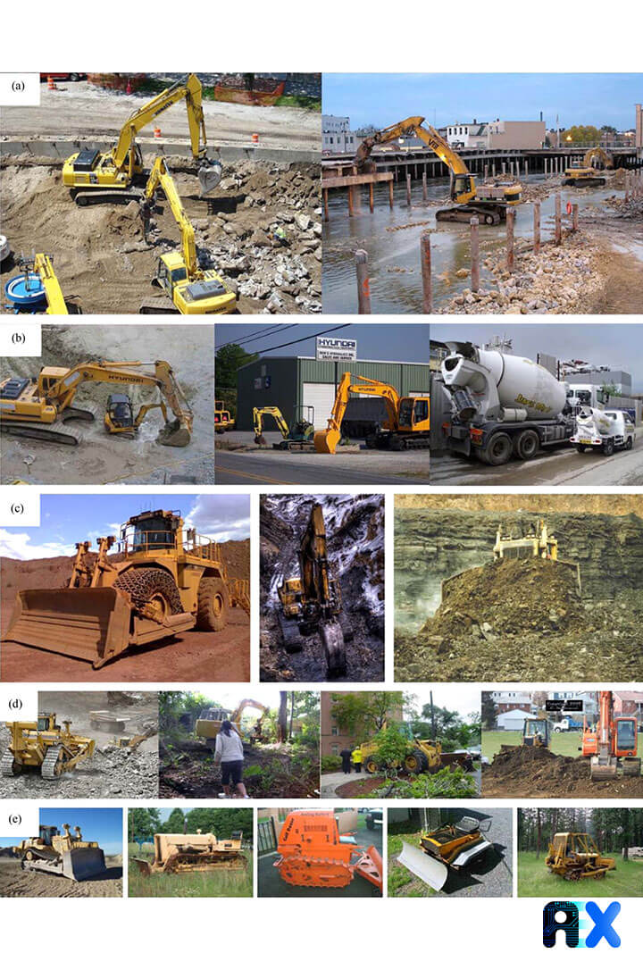 Challenges detected by the visual detection of construction equipment